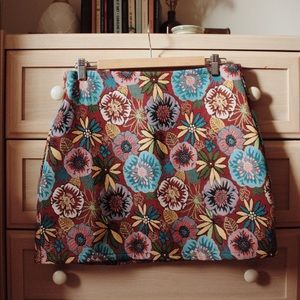 Vintage style floral mini skirt